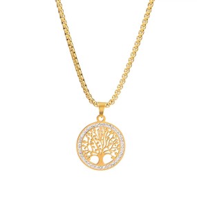 Peace Tree Necklace Supplier - Religious Zircon Butterfly Pendant