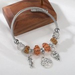 Bead Bracelet Supplier - DIY Stainless Steel Rhinestone Bangle