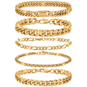 Geometric Bracelet Factory - Unisex No Fading Stainless Steel