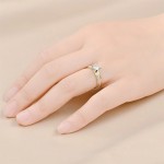 情侣对戒厂家-钛钢锆石婚戒可定制