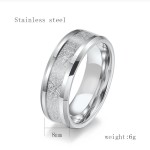 Frosted Pattern Ring Supplier - Trendy Titanium Steel Jewelry