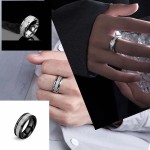 Frosted Pattern Ring Supplier - Trendy Titanium Steel Jewelry