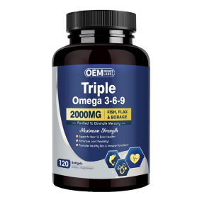 Omega补充剂鱼油软胶囊批发厂家 - 369脂肪酸亚麻籽琉璃苣维生素E认知功能