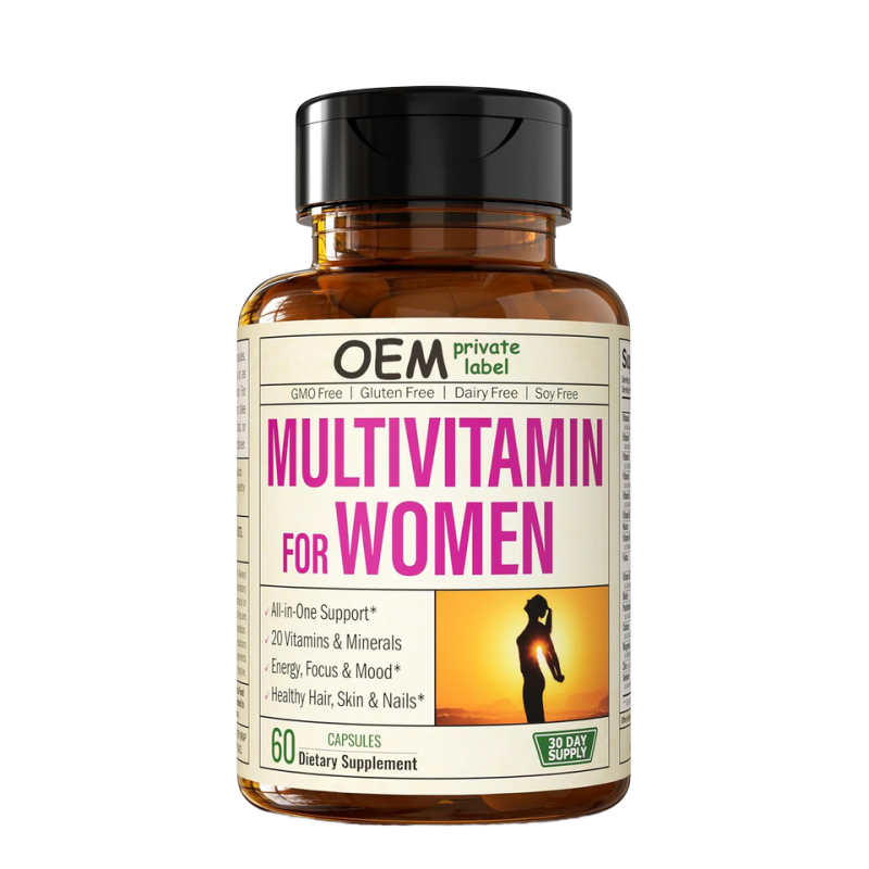 OEM Women's Complex Multivitamin Multimineral Capsules Factory - Mood Skin Health Enhancement Immunity Support Adults