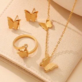 Butterfly Set Manufacturer - Necklace Earrings Rings Collection