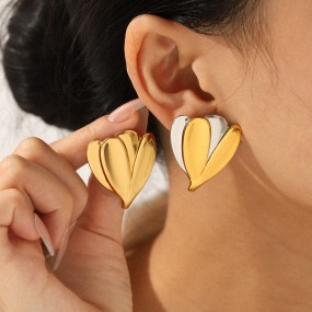 Glossy Flower Manufacturer - Large Flower Earrings Women