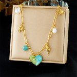 Seahorse Necklace Factory - Heart Pendant Marine Life Design