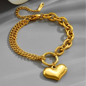 Cuban Chain Bracelet Manufacturer - 18K Gold Plated Waterproof