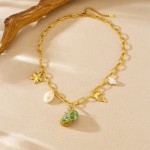 Dolphin Necklace Manufacturer - Sea Style Conch Charm Design