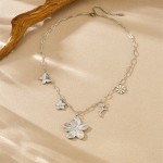 Flower Necklace Factory - Exaggerated Butterfly Charm Design