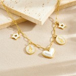 Virgin Mary Necklace Manufacturer - Heart Pearl Star Charm