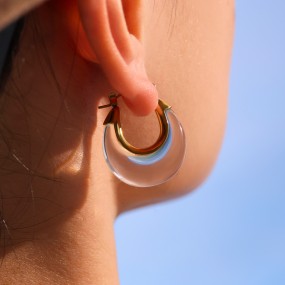 Hoop Earrings Supplier - Acetic Acid Arylic Summer Jewelry