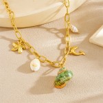 Dolphin Necklace Manufacturer - Sea Style Conch Charm Design