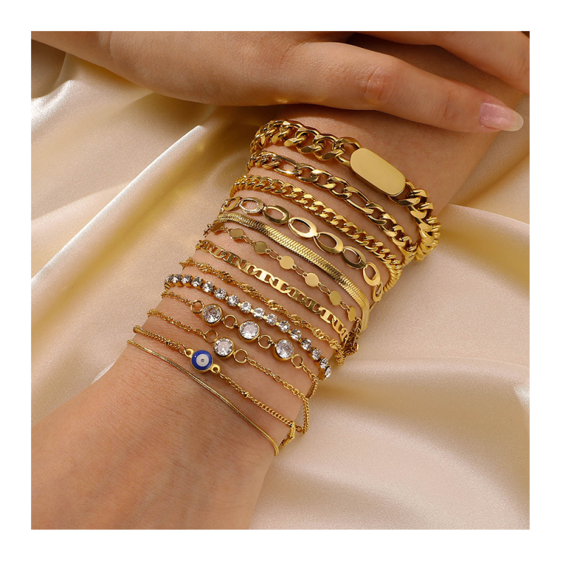 Chain Bracelet Supplier - Adjustable Anti Tarnish Gold Plated