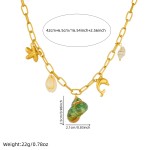 Dolphin Necklace Manufacturer - Sea Style Conch Charm Design