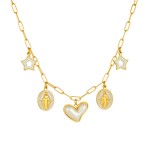 Virgin Mary Necklace Manufacturer - Heart Pearl Star Charm