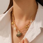 Dolphin Necklace Manufacturer - Sea Style Conch Charm Design