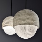 Alabaster Supplier - Symmetry Oval Marble Island Lamp
