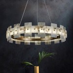 Linear Pendant Factory - Marble Alabaster Dining Room