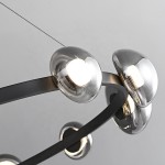 Smoked Manufacturer - Glass Ball Iron Pendant Light
