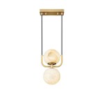 Single Head Manufacturer - Long Marble Designer Chandelier