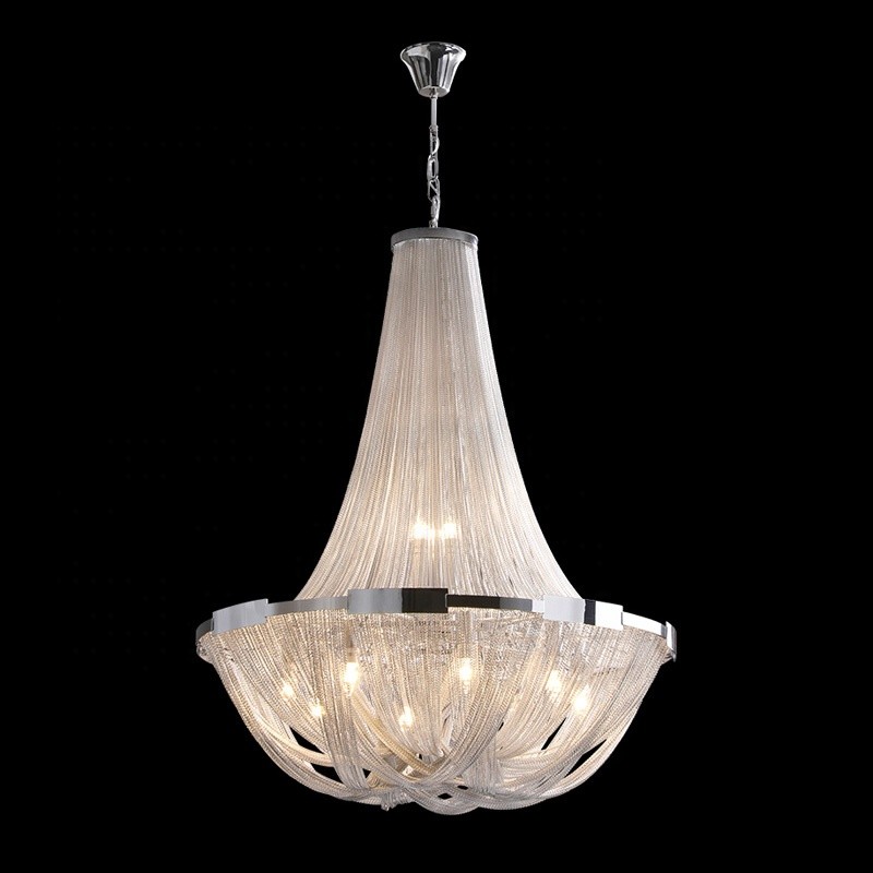 Tassel Manufacturer - Silver Chain Luxury Chandelier