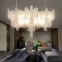 Wave Supplier - Art Aluminum Chain Lighting