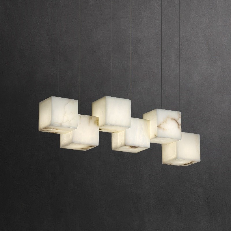 Square Pendant Factory - Marble Box Restaurant Lighting