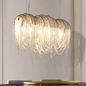 Chain Factory - Aluminum Tassel Project Chandelier