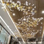 Glass Chandelier Factory - Maple Leaf Hanging Pendant Light