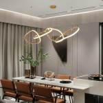 Ring Pendant Supplier - Gold Stainless Steel Ceiling Light