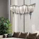 Silver Factory - Aluminum Chain Modern Chandelier