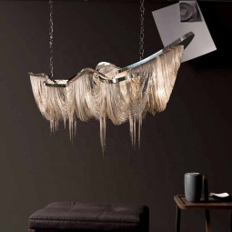 Italian Supplier - Designer Bar Chain Chandelier