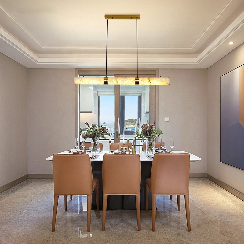 Chinese Pendant Supplier - Marble Brass Strip Lighting