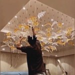 Glass Chandelier Factory - Maple Leaf Hanging Pendant Light