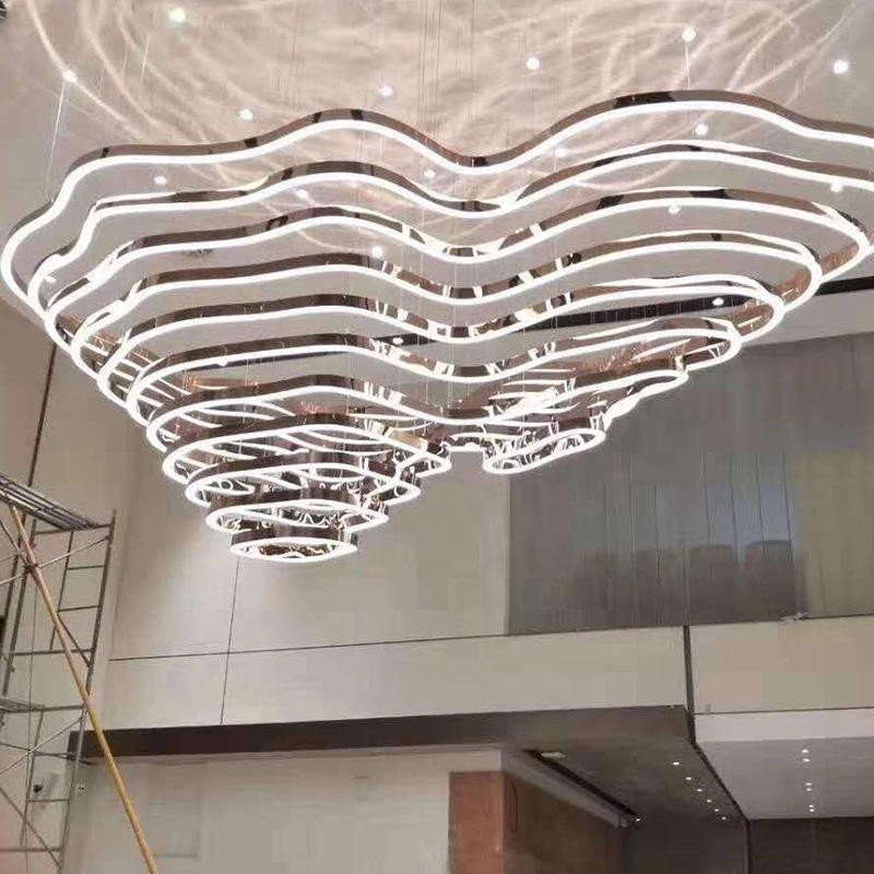 Art Chandelier Factory - Mountain Wave Multi-layer Ceiling Light