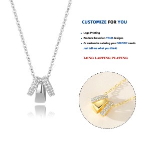 925 Sterling Silver Necklace Factory - Zircon Pendant Chain Light Crystal Collarbone