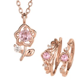 925 Sterling Silver Jewelry Set Manufacturer - Halloween Cartoon Belle Princess Flower