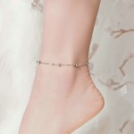 925银脚链工厂 - 夏季海滩珠饰时尚足饰女性