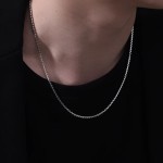 925银古巴链供应商 - 1.4/2mm威尼斯盒式链接嘻哈