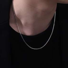 925 Sterling Silver Cuban Chain Supplier - 1.4/2mm Venetian Box Link Hip Hop