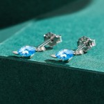 925银耳钉供应商 - 韩式可爱迷你镶嵌锆石恐龙