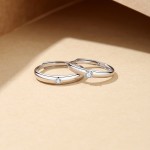 银色对戒工厂 - 可调节情侣订婚婚礼礼品批发