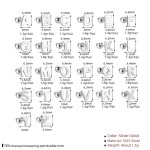 字母耳钉厂家 - 螺旋背设计师字母A-Z18K金