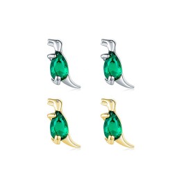 925 Sterling Silver Stud Earrings Factory - Cute Dinosaur Hypoallergenic Animal Jewelry