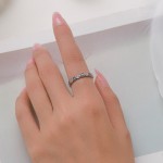 925银邪恶之眼戒指厂家 - 新款密镶锆石蓝色设计