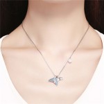 925 Sterling Silver Jewelry Set Factory - Summer Ocean Mermaid Whale's Tail Blue Zircon