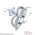 925银戒指供应商 - 钻石订婚婚礼锆石时尚