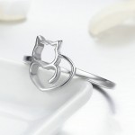 925 Sterling Silver Jewelry Set Supplier - Fashion Cute Cat Animal Zirconia Kids Sets