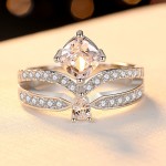 925银戒指供应商 - 钻石订婚婚礼锆石时尚